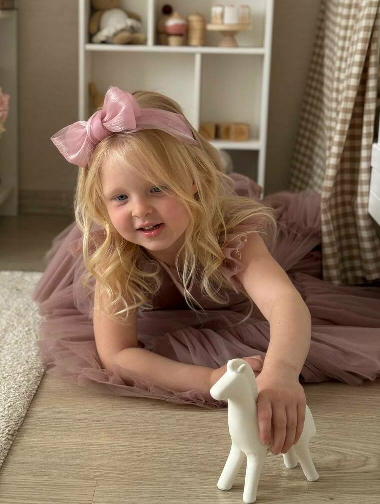 Ободок из органзы "Воздушный", цвет розовый Ободок из органзы "Воздушный", цвет розовый