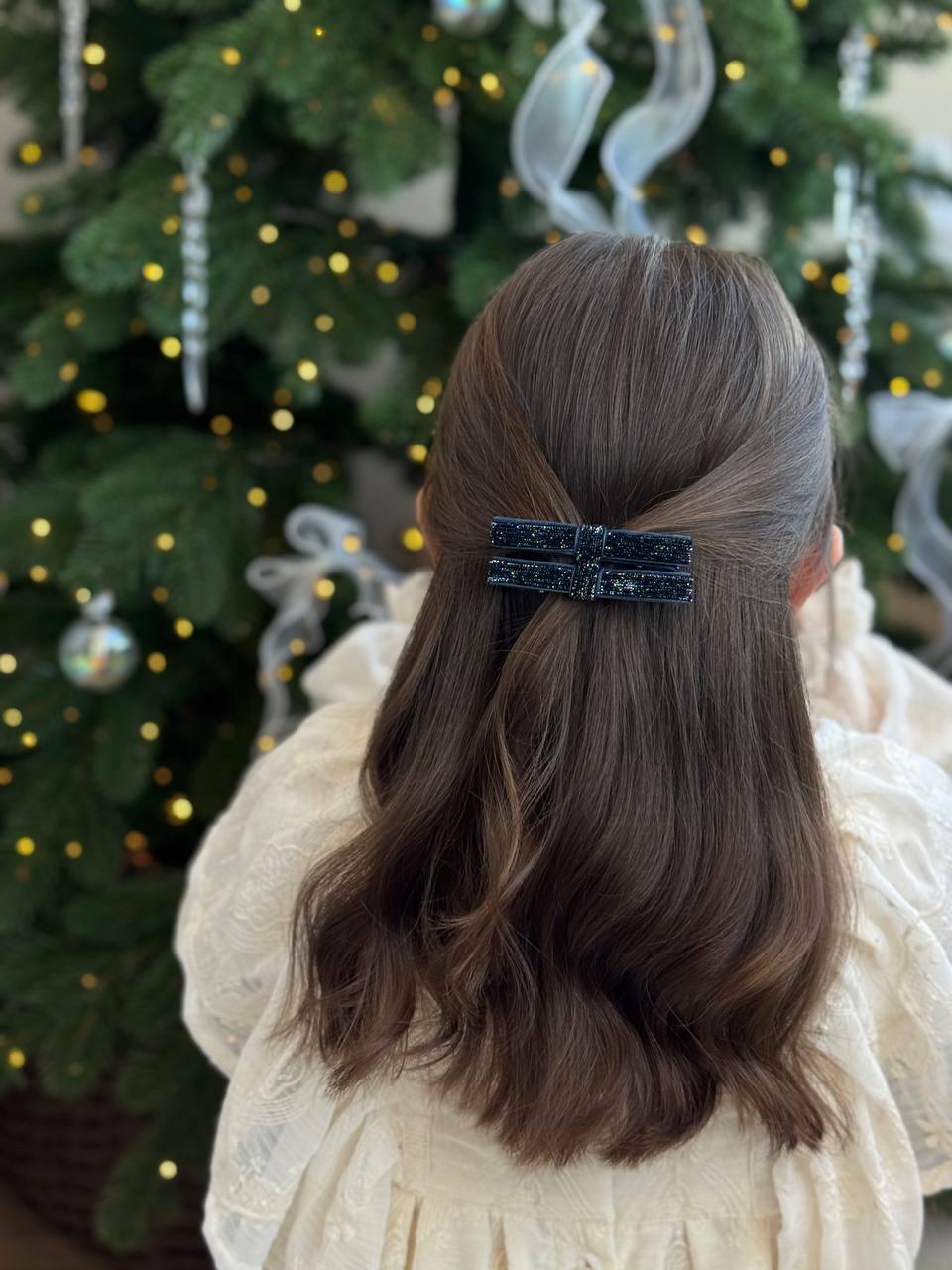 Набор зажимов из сверкающего бархата Набор зажимов из сверкающего бархата