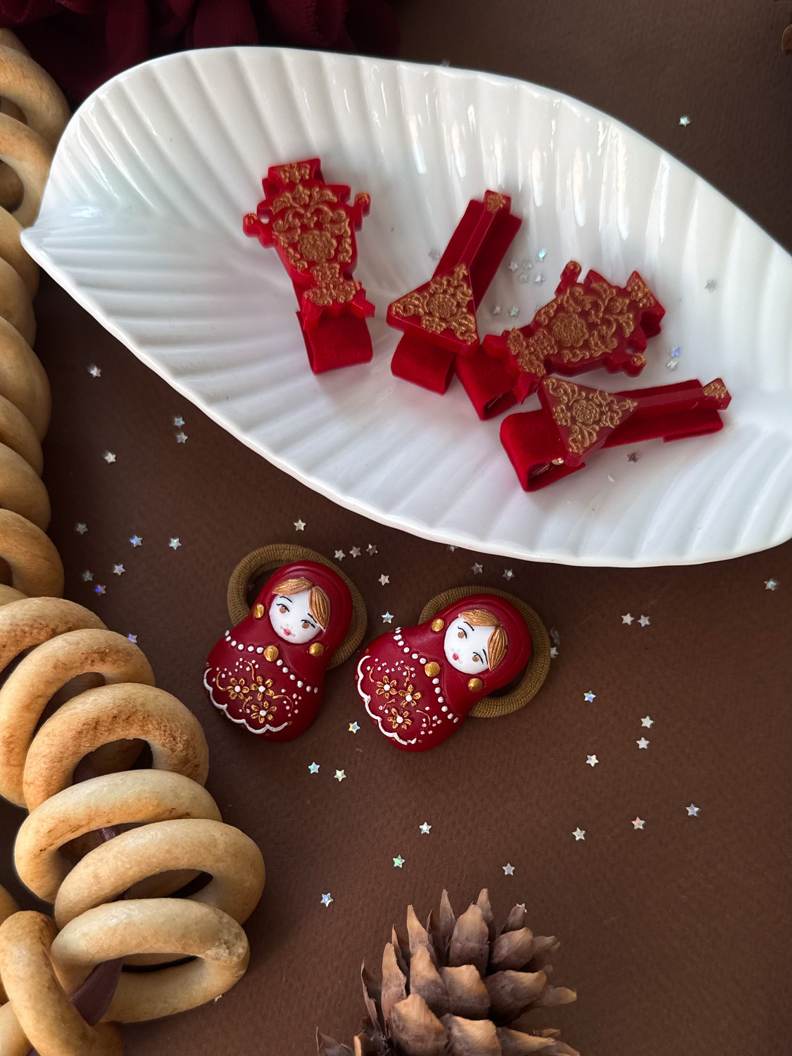 Резинка из смолы "Матрешка", ручная роспись Резинка из смолы "Матрешка", ручная роспись