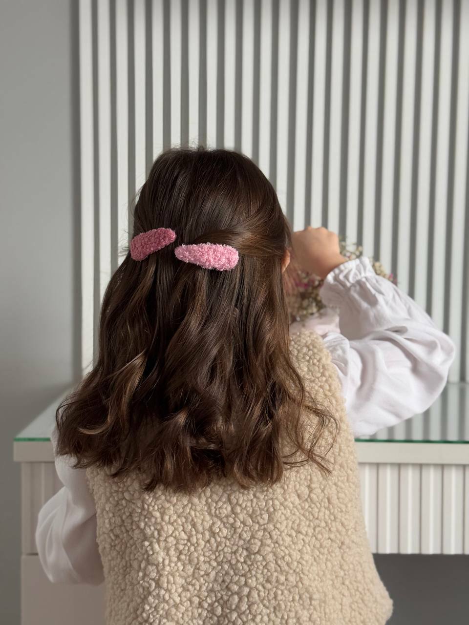 Заколка мягкая букле, цвет на выбор Заколка мягкая букле, цвет на выбор